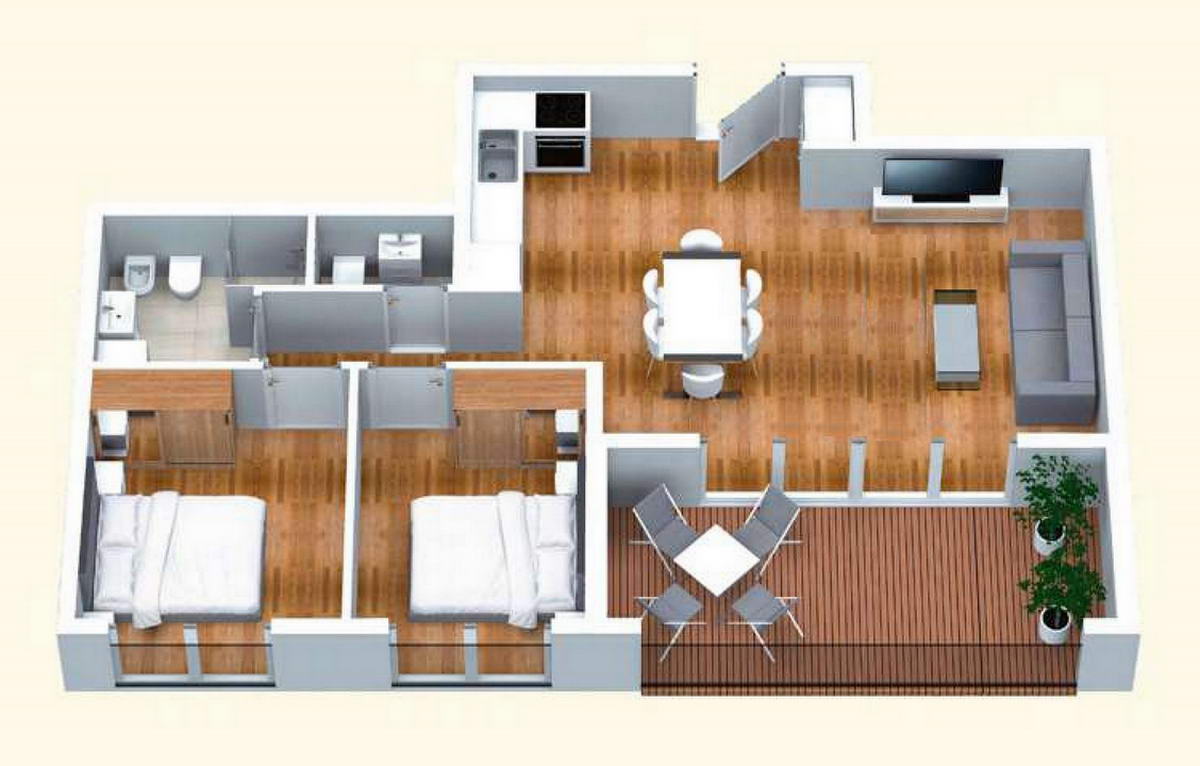 amforaproperty.com/Moderan, nov penthouse od 73m2 sa dvije spavaće sobe, terasom, veličanstvenim pogledom na more i okolinu. Bečići